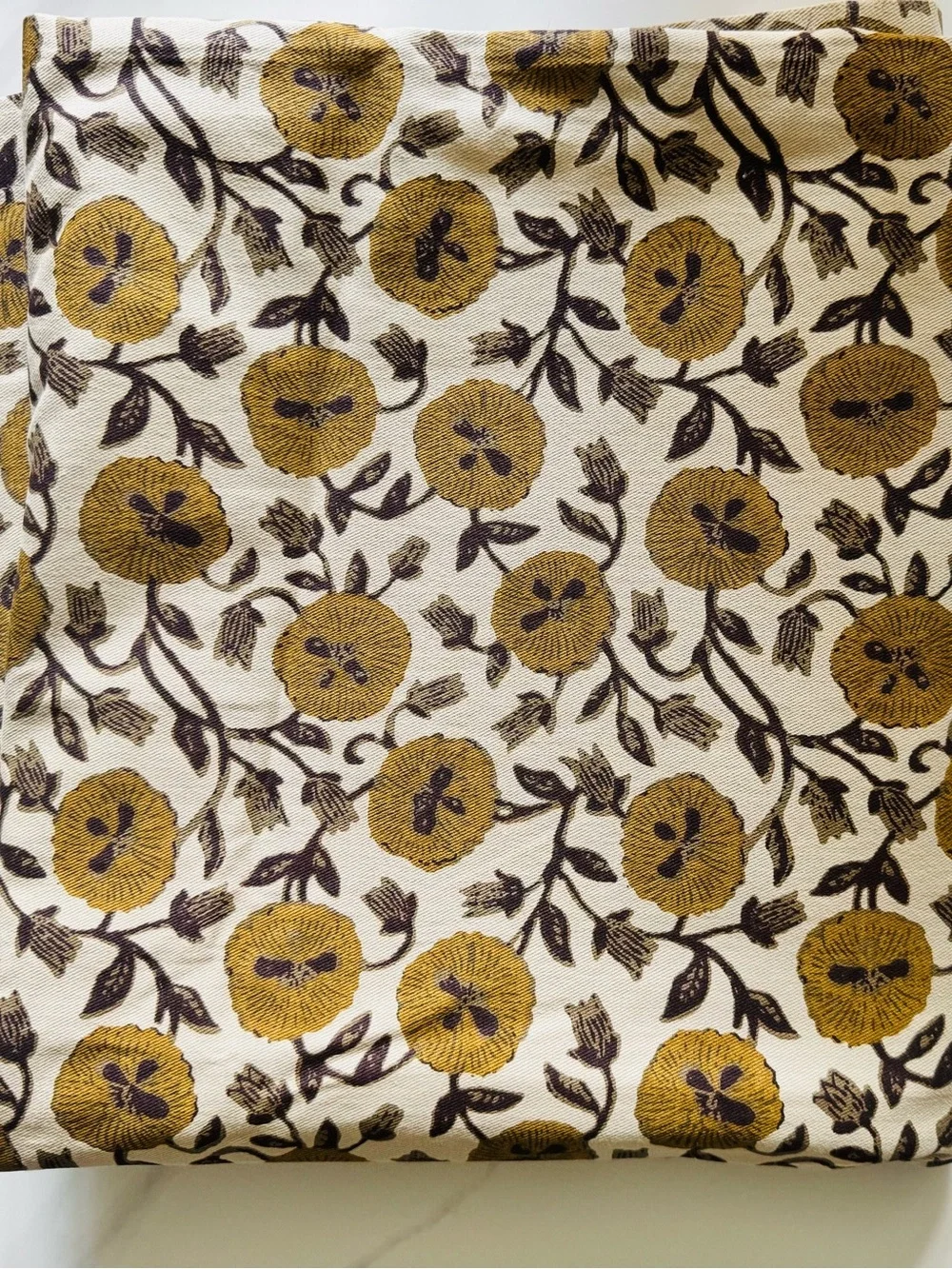 West Elm Laney Floral Cotton Curtain (one Panel) 48x84